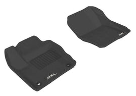 3D MAXpider 2012-2018 Ford Focus Kagu 1st Row Floormat - Black - Corvette Realm