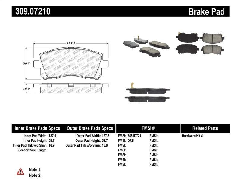StopTech Performance 02-03 WRX Front Brake Pads - Corvette Realm