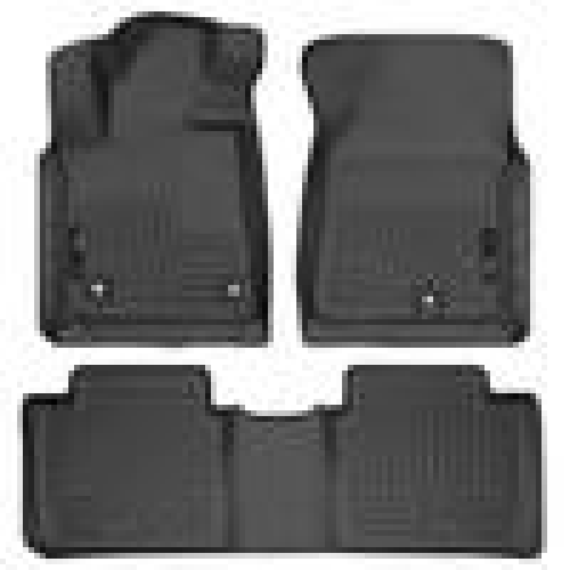 Husky Liners 2014 Toyota Tundra Double Cab Pickup WeatherBeater Black Front & 2nd Seat Floor Liners - Corvette Realm