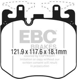 EBC 2017+ BMW (Alpina) B7 xDrive 4.4L Twin Turbo Yellowstuff Front Brake Pads - Corvette Realm