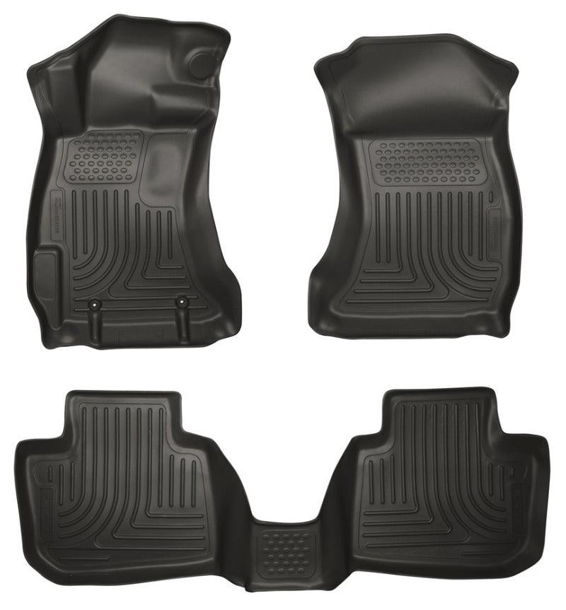 Husky Liners 14 Subaru Forester Weatherbeater Black Front & 2nd Seat Floor Liners - Corvette Realm