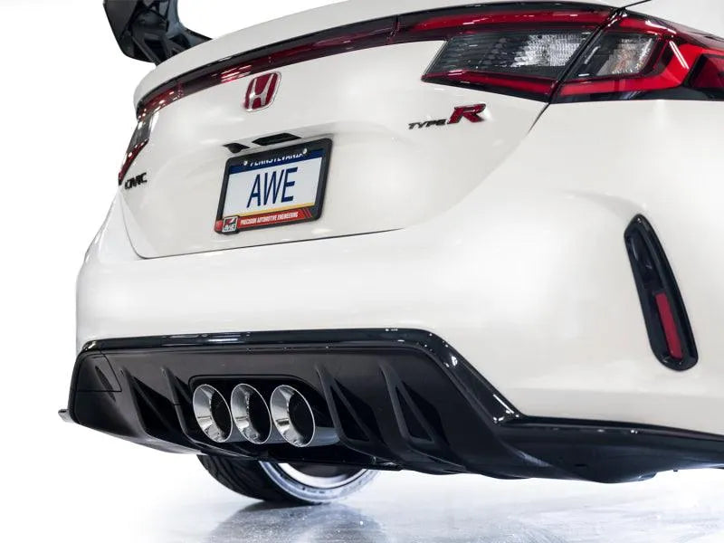 AWE Tuning 2023 Honda Civic Type R FL5 Touring Edition Exhaust w/ Triple Chrome Silver Tips - Corvette Realm