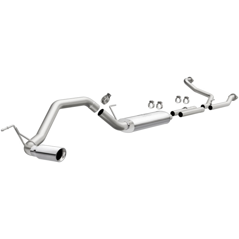 MagnaFlow CatBack 07-15 Nissan Titan V8 LGAS/LFLEX Single MF Polished Stainless Exhaust