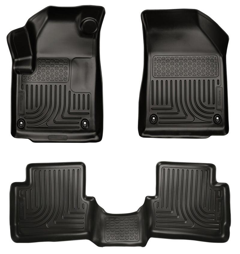 Husky Liners 2013 Dodge Dart WeatherBeater Black Front & 2nd Seat Floor Liners - Corvette Realm