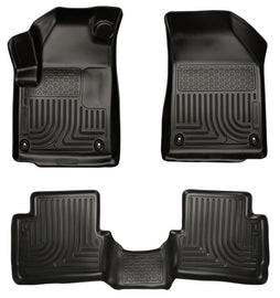 Husky Liners 2013 Dodge Dart WeatherBeater Black Front & 2nd Seat Floor Liners - Corvette Realm
