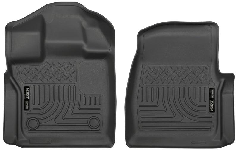 Husky Liners 15-23 Ford F-150 Standard Cab Pickup WeatherBeater Front Black Floor Liners - Corvette Realm