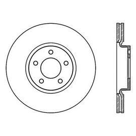 StopTech Power Slot 07-09 Mazdaspeed3 Slotted Left Front Rotor - Corvette Realm