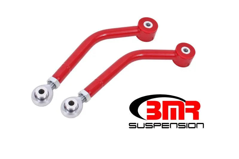 BMR 08-17 Challenger Upper Control Arms Single Adj. Rod Ends (Polyurethane) - Red - Corvette Realm