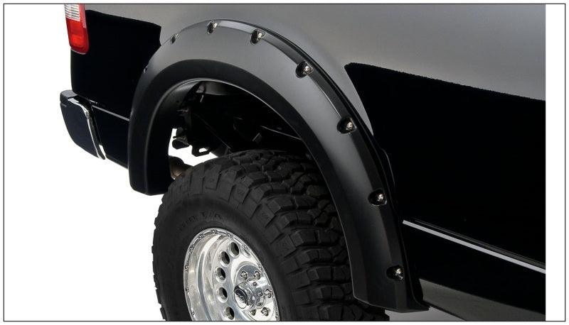 Bushwacker 04-08 Ford F-150 Styleside Pocket Style Flares 4pc 66.0/78.0/96.0in Bed - Black - Corvette Realm