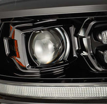 Load image into Gallery viewer, AlphaRex 09-18 Dodge Ram 2500HD LUXX LED Proj Headlights Plank Style Black w/Seq Signal/Smoked DRL - Corvette Realm