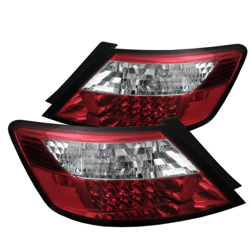 Spyder Honda Civic 06-08 2Dr LED Tail Lights Red Clear ALT-YD-HC06-2D-LED-RC - Corvette Realm