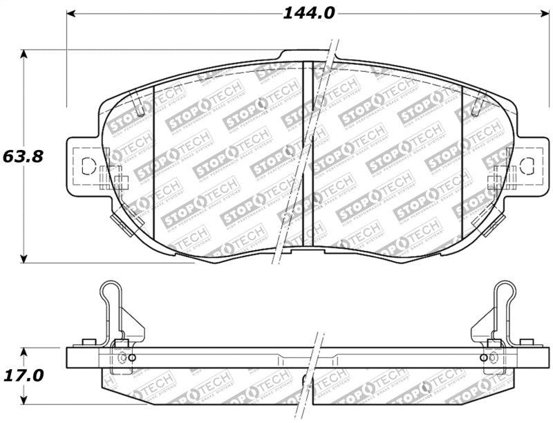 StopTech Performance 00-05 Lexus IS 250/300/350 / 02-09 SC 300/400/430 Front Brake Pads - Corvette Realm