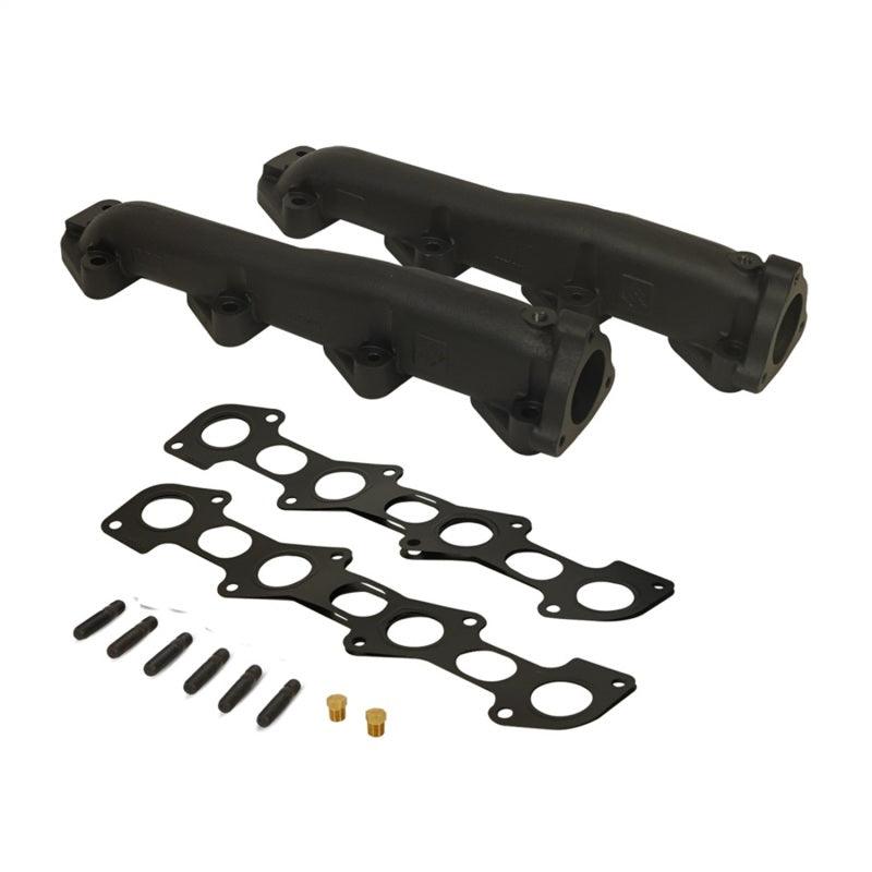 BD Diesel 08-10 Ford F-250/F-350/F-450/F-550 Powerstroke 6.4L Up Pipes Kit w/Manifold Set - Corvette Realm