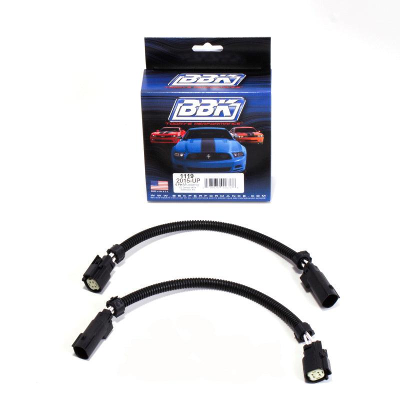 BBK 2015 Mustang GT V6 6-Pin Front O2 Sensor Wire Harness Extensions 12 (pair) - Corvette Realm