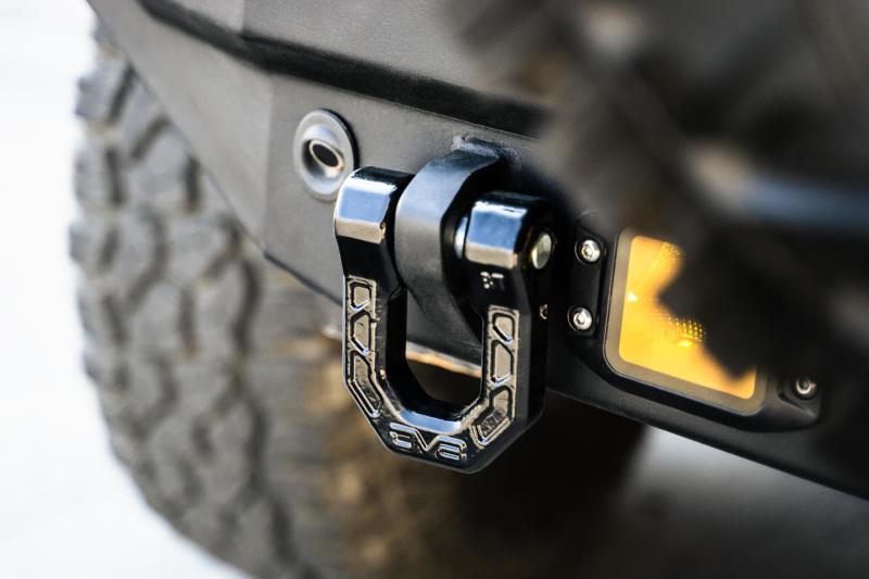 DV8 Offroad Elite Series D-Ring Shackles - Pair (Black) - Corvette Realm