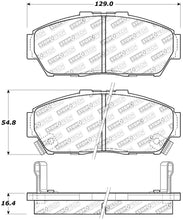 Load image into Gallery viewer, StopTech Performance 93-95 Honda Civic Coupe / 94-95 Civic Hatchback/Sedan Front Brake Pads - Corvette Realm
