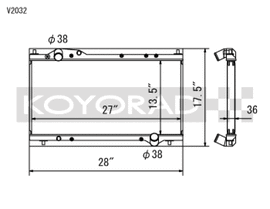 Koyo 91-05 Acura NSX 3.0/3.2L (MT) Radiator