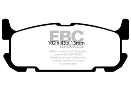 EBC 04-05 Mazda Miata MX5 1.8 (Sports Suspension) Yellowstuff Rear Brake Pads - Corvette Realm