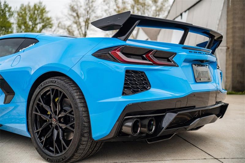 Corsa 20-23 Chevrolet Corvette C8 RWD 3in Xtreme Cat-Back Exhaust w/4.5in Carbon Fiber Black PVD Tip - Corvette Realm