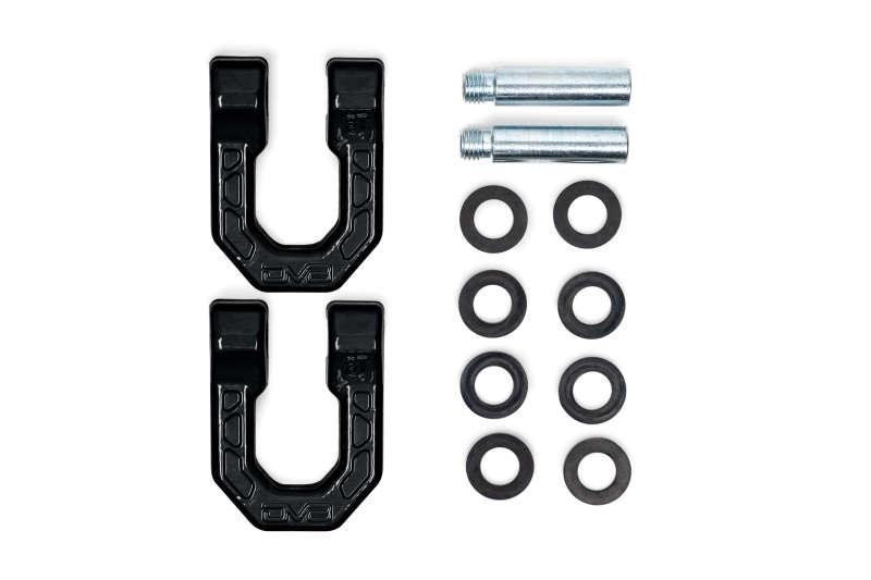 DV8 Offroad Elite Series D-Ring Shackles - Pair (Black) - Corvette Realm