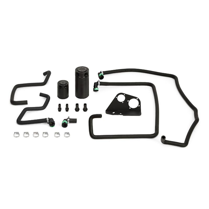 Mishimoto 15-16 Ford F-150 EcoBoost 3.5L Baffled Oil Catch Can Kit - Black - Corvette Realm