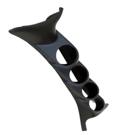 Autometer 99-07 Ford Super Duty Black 52mm Quad Pilillar Pod - Corvette Realm