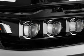 AlphaRex 19-20 Ram 1500HD NOVA LED Proj Headlights Plank Style Gloss Blk w/Activ Lght/Seq Signal/DRL - Corvette Realm