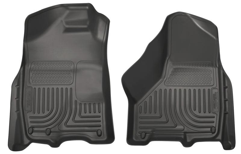 Husky Liners 09-10 Dodge Ram 1500/2500/3500 WeatherBeater Front Row Black Floor Liners - Corvette Realm