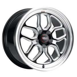 Weld S107 17X11 Laguna 5X127 ET-44 BS4.25 Gloss Black MIL Dia 78.1 - Corvette Realm