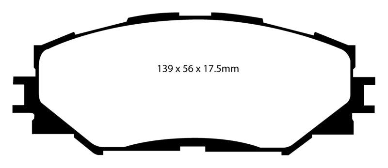 EBC 06-08 Toyota RAV 4 2.4 Greenstuff Front Brake Pads - Corvette Realm