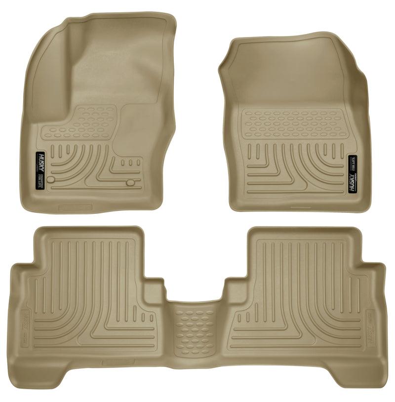 Husky Liners 2013 Ford Escape WeatherBeater Combo Tan Floor Liners - Corvette Realm