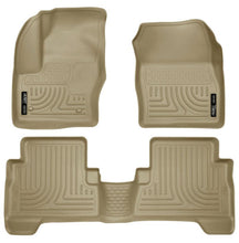 Load image into Gallery viewer, Husky Liners 2013 Ford Escape WeatherBeater Combo Tan Floor Liners - Corvette Realm