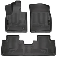Load image into Gallery viewer, Husky Liners Weatherbeater 16-17 Lexus RX350 / 16-17 RX450H Front &amp; 2nd Seat Floor Liners - Black - Corvette Realm