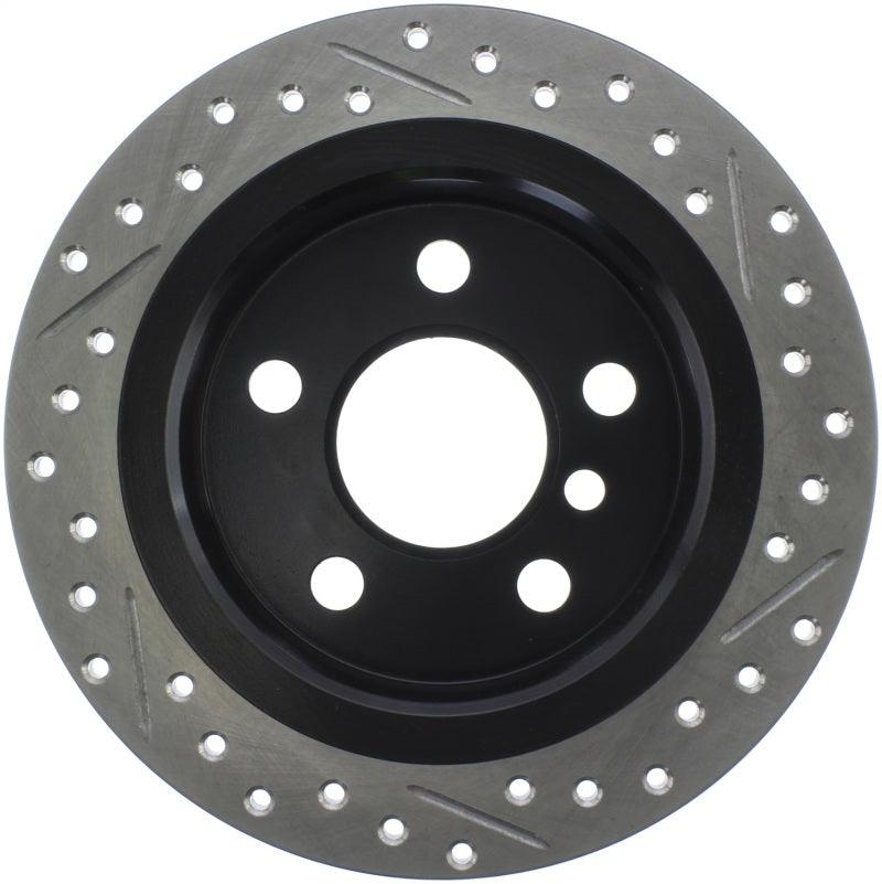 StopTech 14-15 Mini Cooper Base Slotted & Drilled Rear Right Rotor - Corvette Realm