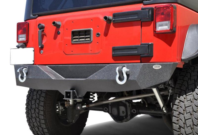 DV8 Offroad 07-18 Jeep Wrangler JK Steel Mid Length Rear Bumper - Corvette Realm