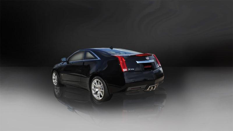 Corsa 11-13 Cadillac CTS Coupe V 6.2L V8 Polished Sport Axle-Back Exhaust - Corvette Realm