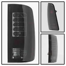 Load image into Gallery viewer, Spyder Dodge Ram 1500 09-14 LED Tail Lights Incandescent- Blk Smke ALT-YD-DRAM09-LED-BSM