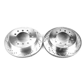 Power Stop 03-09 Lexus GX470 Rear Evolution Drilled & Slotted Rotors - Pair - Corvette Realm