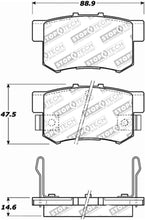 Load image into Gallery viewer, StopTech Performance 00-09 Honda S2000 / 92-07 Accord / 04-10 Acura TSX / 02-06 RSX Rear Brake Pads - Corvette Realm