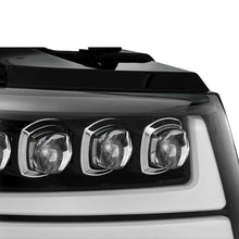 Load image into Gallery viewer, AlphaRex 07-13 Chevy Avalanche NOVA LED Proj Headlights Plank Style Gloss Black w/Activ Light/DRL - Corvette Realm