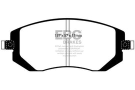 EBC 04-06 Saab 9-2X 2.0 Turbo Greenstuff Front Brake Pads - Corvette Realm