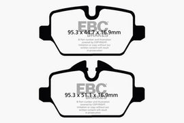 EBC 10+ Mini Countryman 1.6 Cooper Redstuff Rear Brake Pads - Corvette Realm