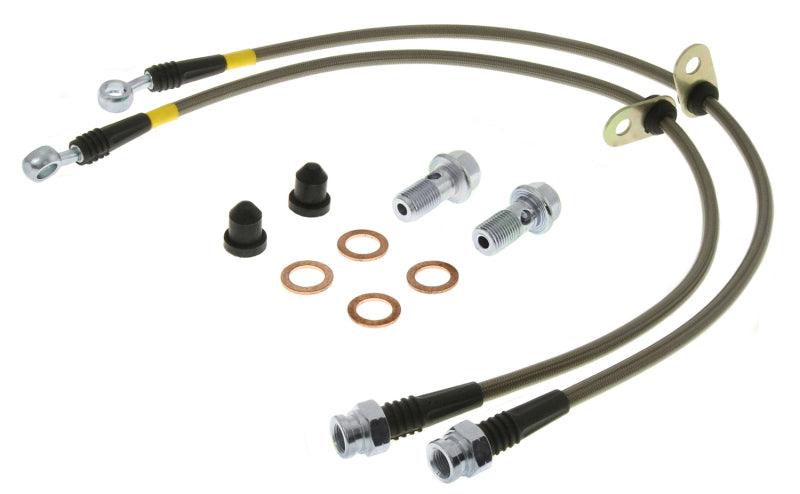 StopTech 00-04 Ferrari F360/04-05 F360 Stradale/96-02 Maranello Front Stainless Steel Brake Line Kit - Corvette Realm