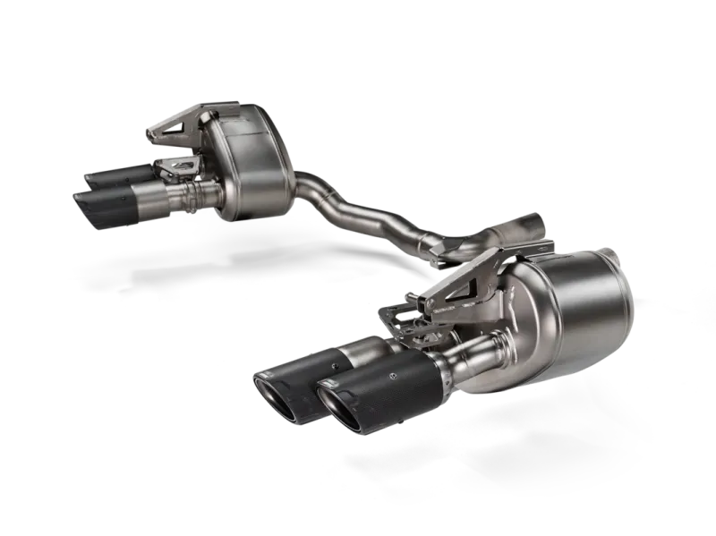Akrapovic 2024+ Porsche Panamera Slip-On Line (Titanium) w/ Carbon Tips: Requires V6 or V8 fit kit