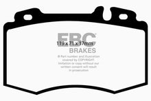 Load image into Gallery viewer, EBC 02-04 Mercedes-Benz C32 AMG (W203) 3.2 Supercharged Yellowstuff Front Brake Pads - Corvette Realm