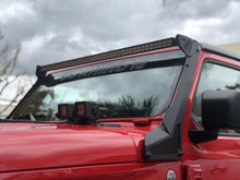 Load image into Gallery viewer, Go Rhino 18-20 Jeep Wrangler JL/JLU/Gladiator JT XE Windshield Light Bar Mount - 50in Single Row - Corvette Realm