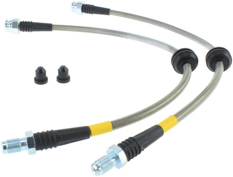 StopTech 07-09 Mazdaspeed3 / 04-07 Mazda 3 Stainless Steel Rear Brake Lines - Corvette Realm