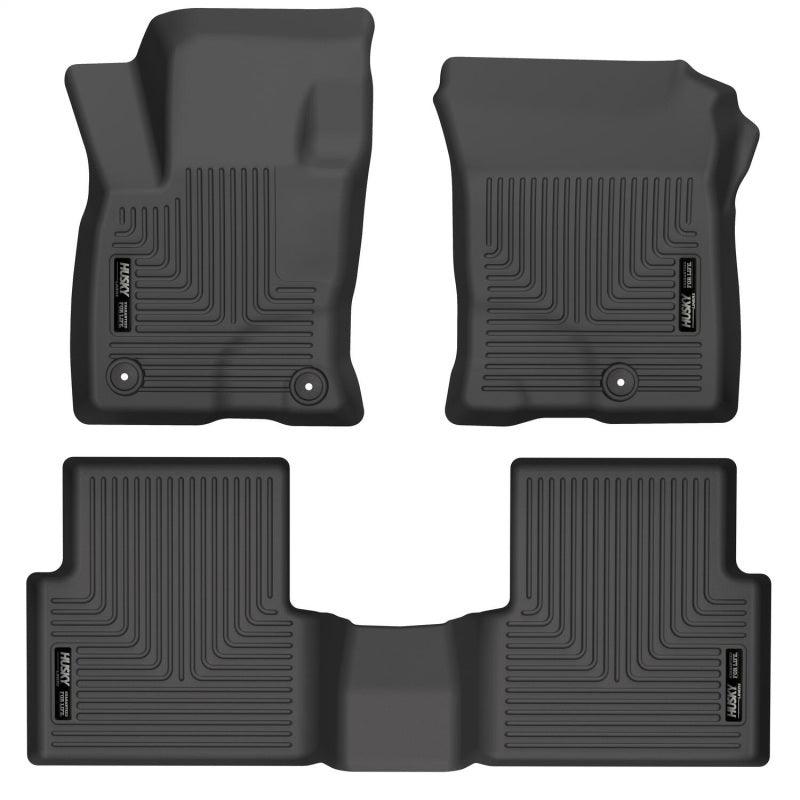 Husky Liners 21-22 Ford Bronco Sport WeatherBeater Front & 2nd Seat Floor Liners (Black) - Corvette Realm