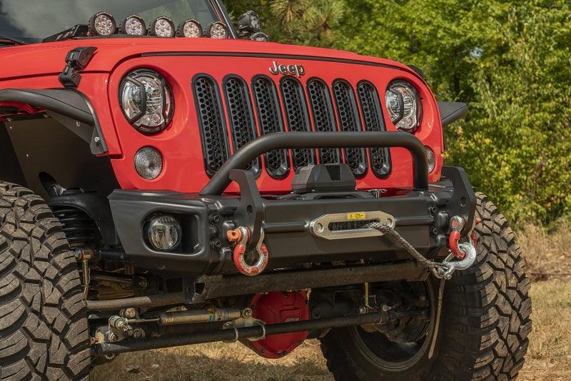 Rugged Ridge Arcus Front Bumper Tube Overrider Black JK - Corvette Realm