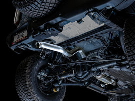 AWE Tuning 2021+ Ford Bronco 0FG Exhaust (No Tips) w/ Bash Guard - Corvette Realm